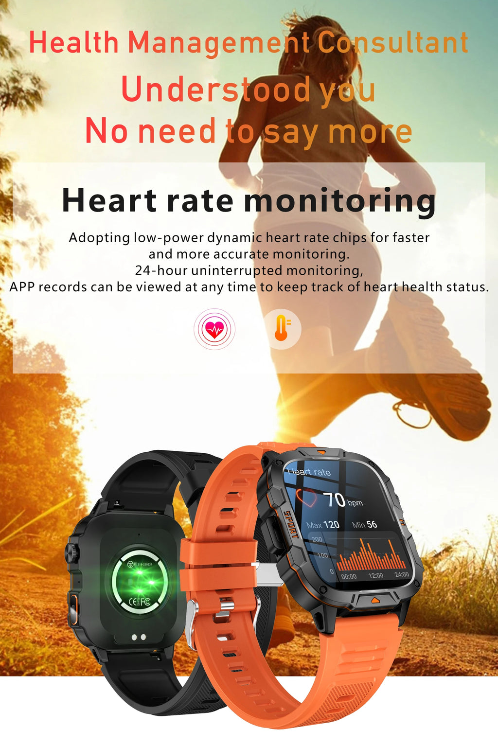 Military-Grade Smartwatch for Men | AMOLED Display | 5ATM Tactical Watch