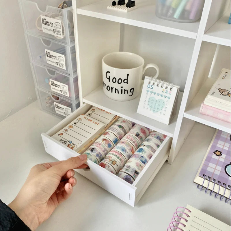 Double-Layer Desktop Organizer Rack - Stationery & Cosmetics Storage