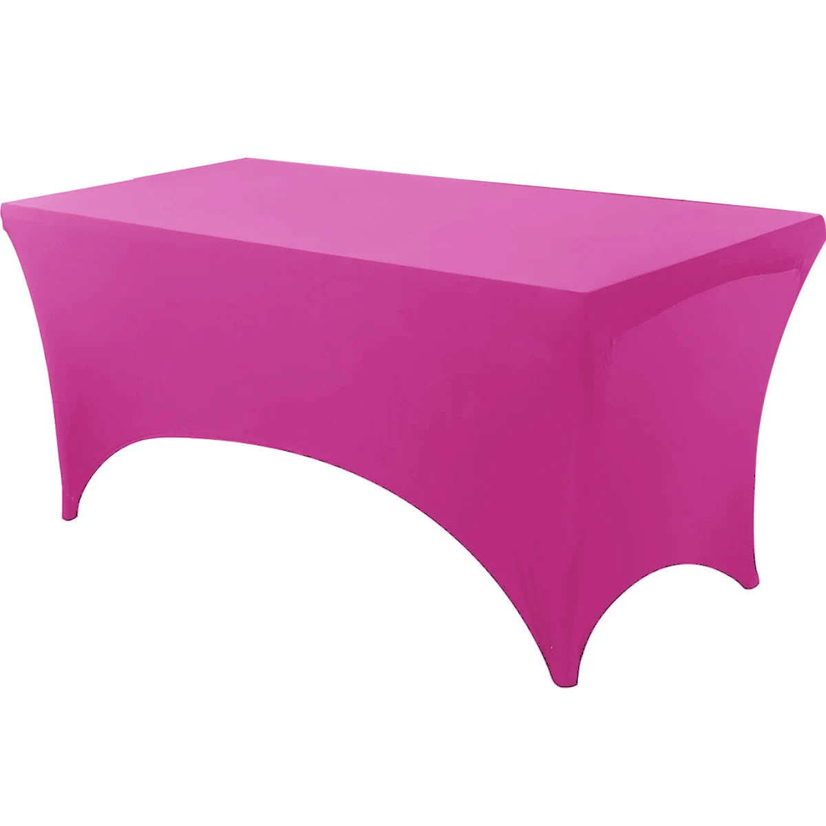 Spandex Tablecloth - Tight Fitted, Washable & Wrinkle Resistant Rectangular Table Cover for Events & Parties