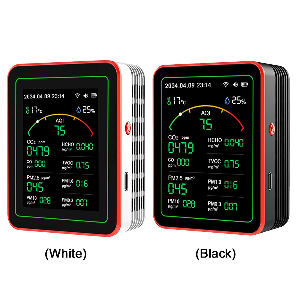 Vabena Professional 15-in-1 Air Quality Monitor Station - Comprehensive Indoor Analysis