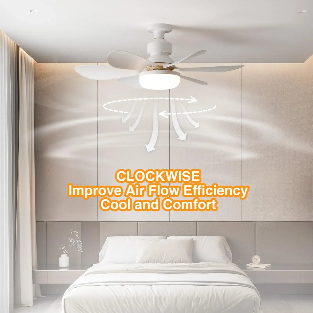 Vabena LED 40W Ceiling Fan Light E27 with Remote Dimming