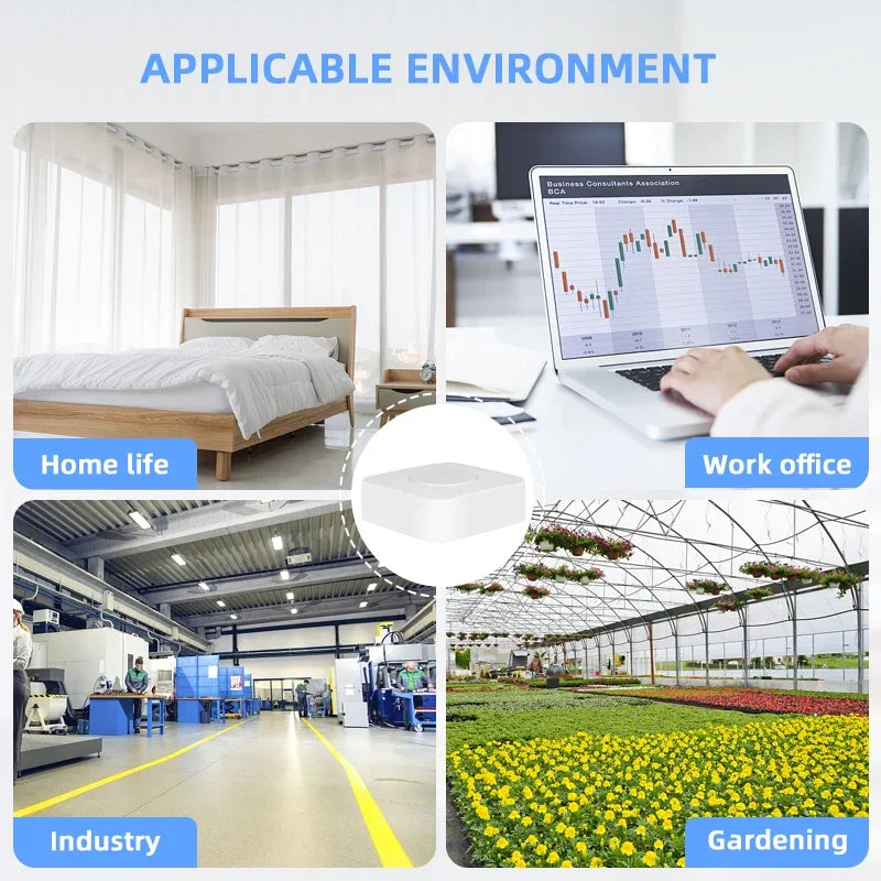 Tuya ZigBee 6-in-1 Smart Air Quality Monitor - Home Environment Detector