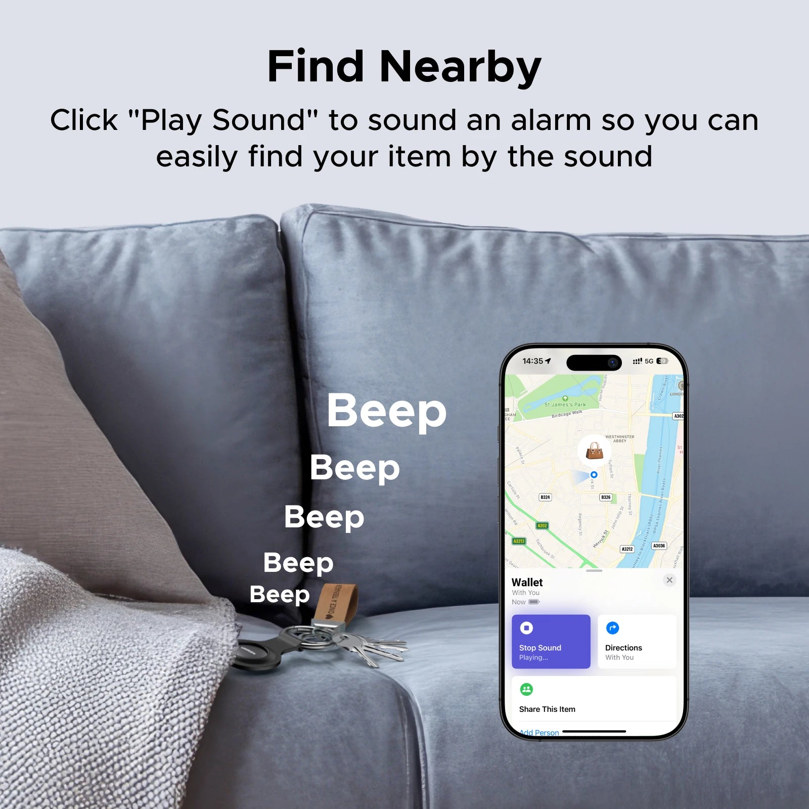 UGREEN Finder Smart Tag with Apple Find My for iOS Devices