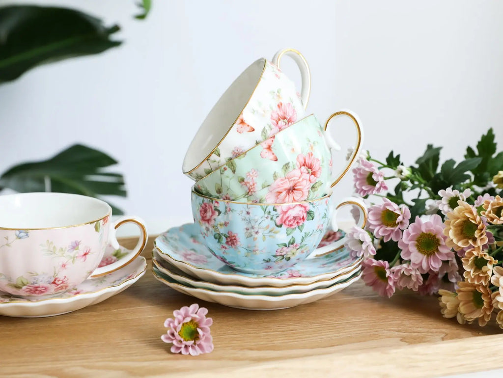 Vabena Luxury Bone China Coffee & Tea Set - Elegant Serveware