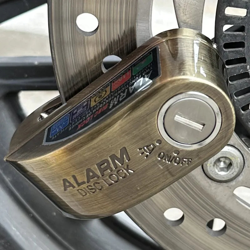 Falante Motorcycle Disc Brake Alarm Lock - Waterproof Anti-Theft Security for Bikes