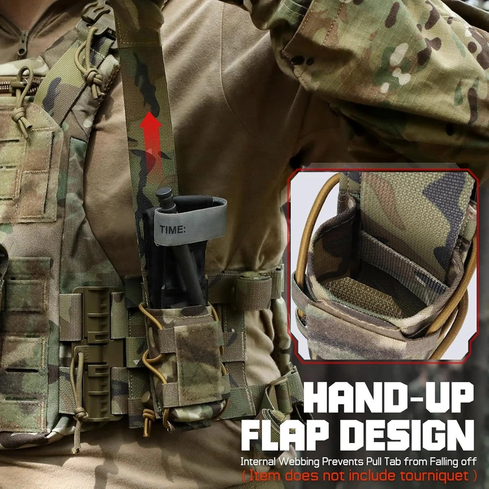 MOLLE Tourniquet Holder IFAK Pouch TQ Holster Tactical Medical Kit