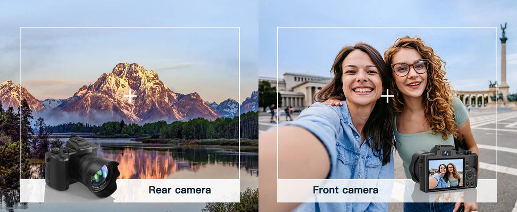 Vabena 8K 88MP Dual-Lens Vlogging Camera with Wi-Fi