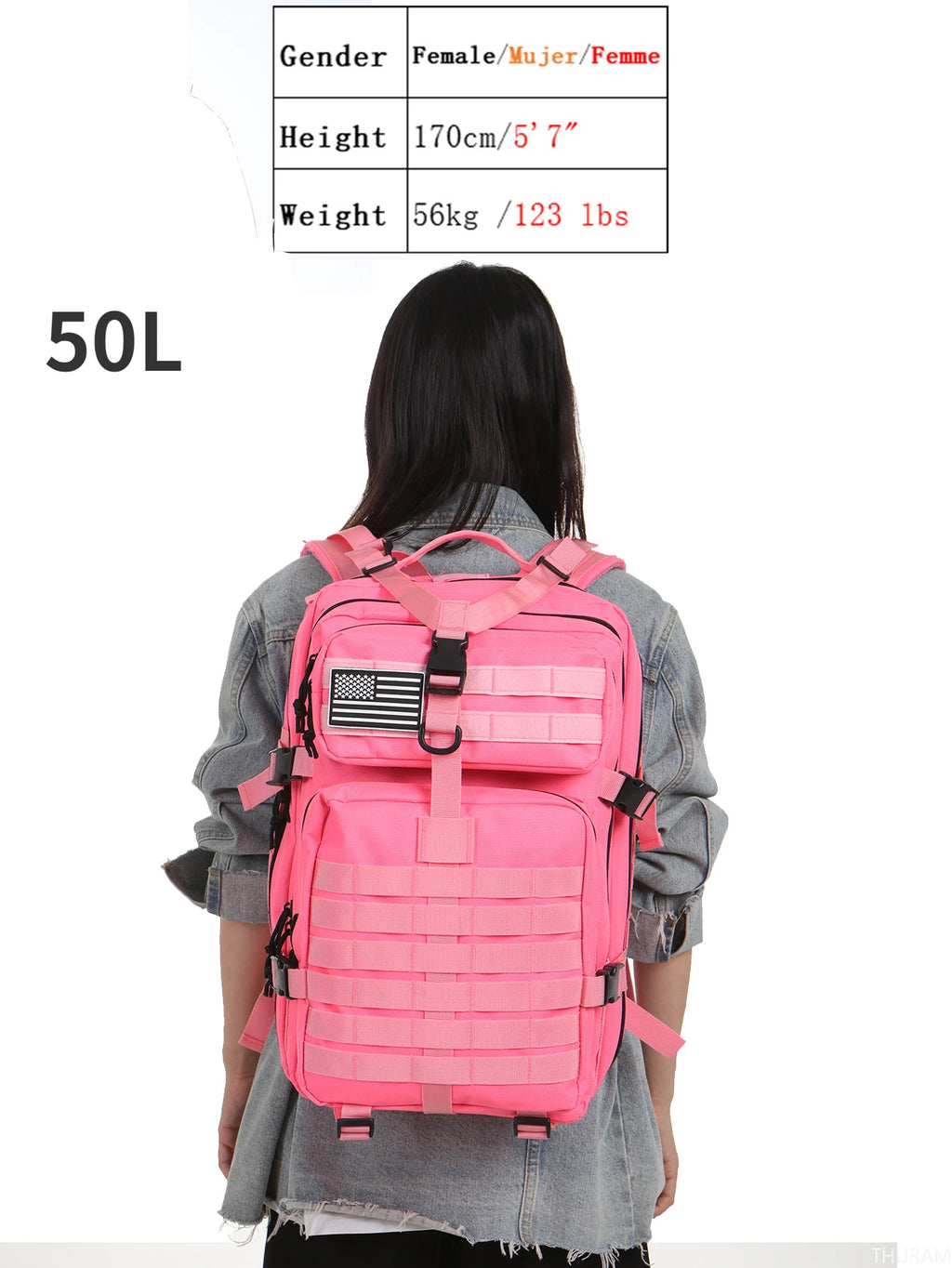 Thuram 1000D Waterproof Tactical Rucksack for Hiking & Camping