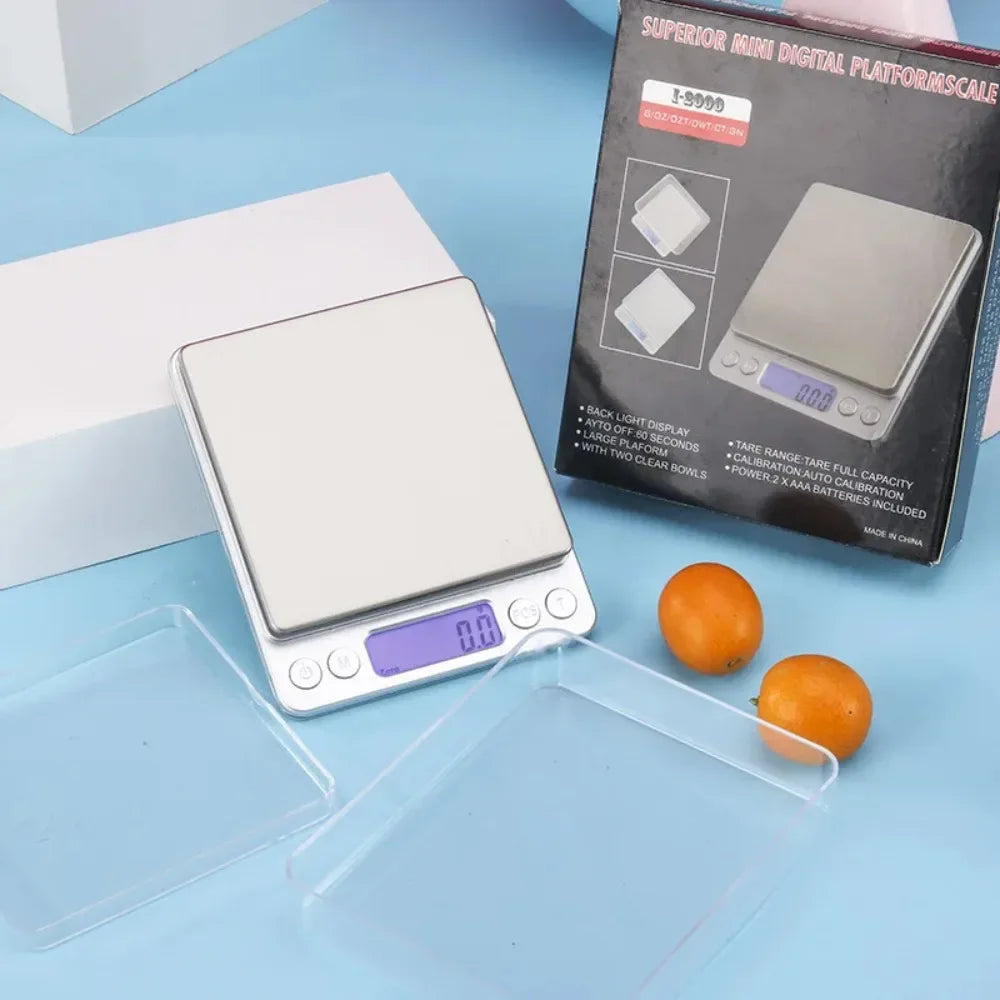 Vabena Digital Kitchen Scale 3000g/0.1g - Food & Jewelry Gram Scale with Tare