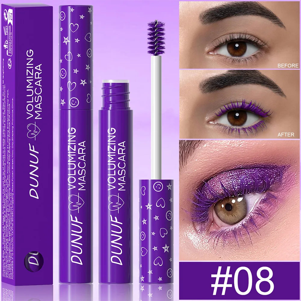 Colorful Curling Waterproof Mascara - Fast Dry & Extension Effect
