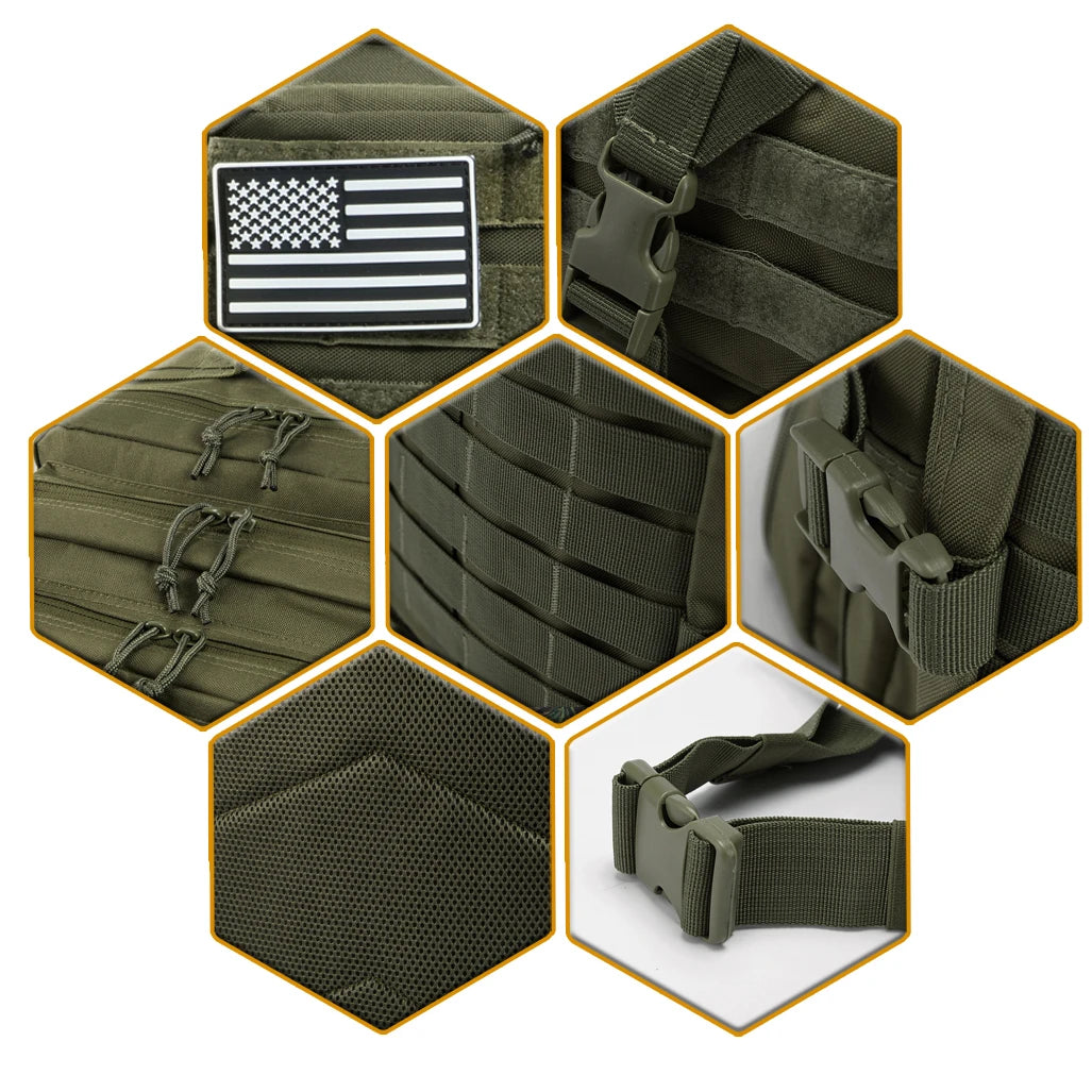 ReFire Gear 50L Tactical Assault Pack - Durable Military Backpack