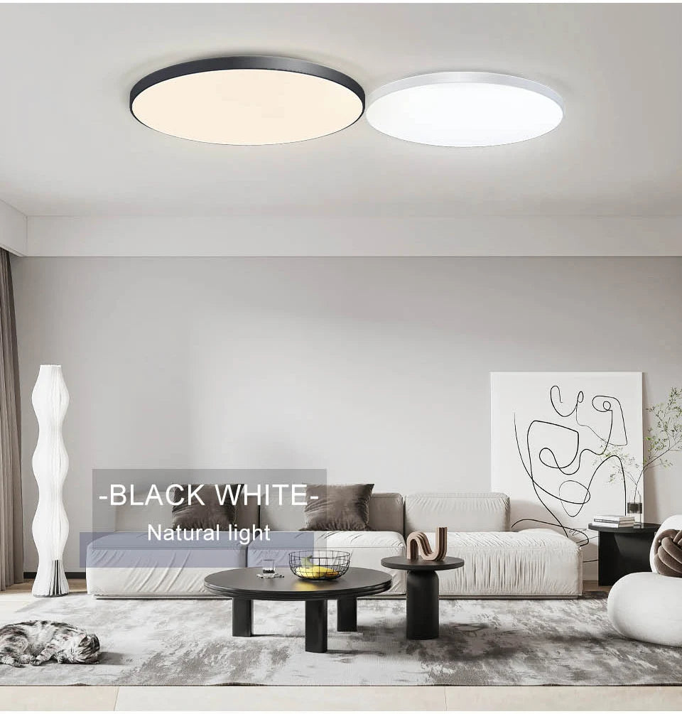Modern Smart Dimmable LED Ceiling Light with App & Remote Control