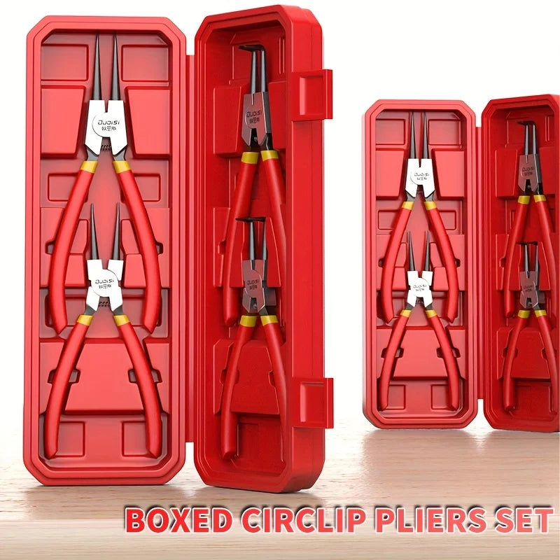 Oudisi Multi-function Retaining Ring Pliers Set - Universal Circlip Tool