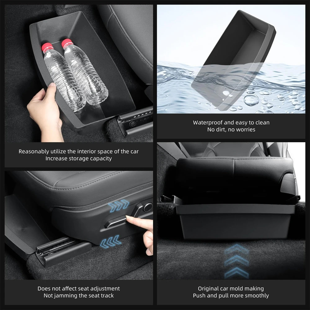 Tesla Model Y Juniper Under Seat Storage Organizer Tray 2025-2026