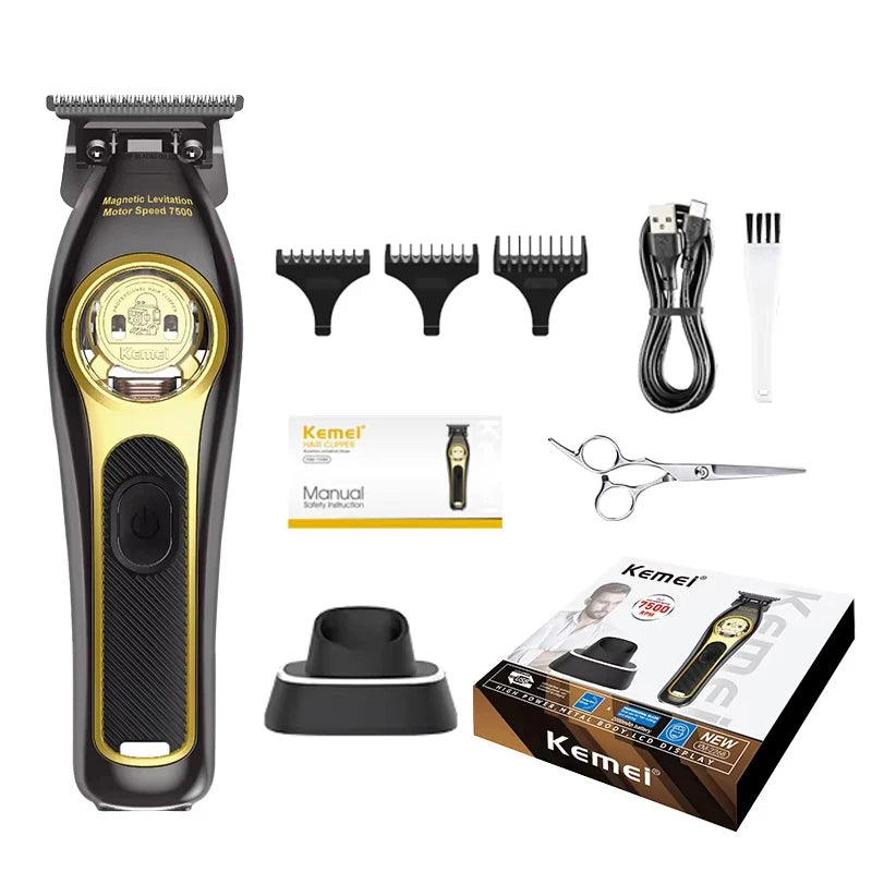 Kemei Professional Cordless Hair Clippers & Trimmer Electric