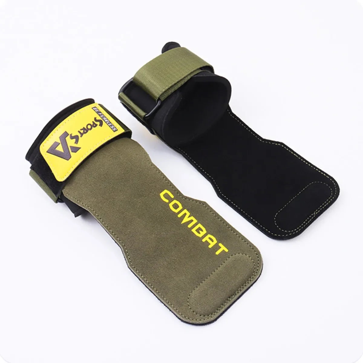 Professional Cowhide Gym Grips - Anti-Skid Weightlifting Pads