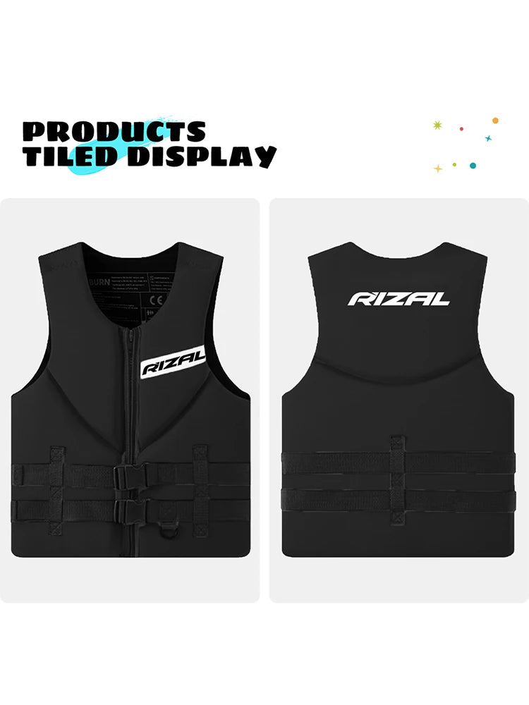 RIZAL Slim Fit Buoyancy Vest for Water Sports - Kayaking, Surfing, Paddleboarding
