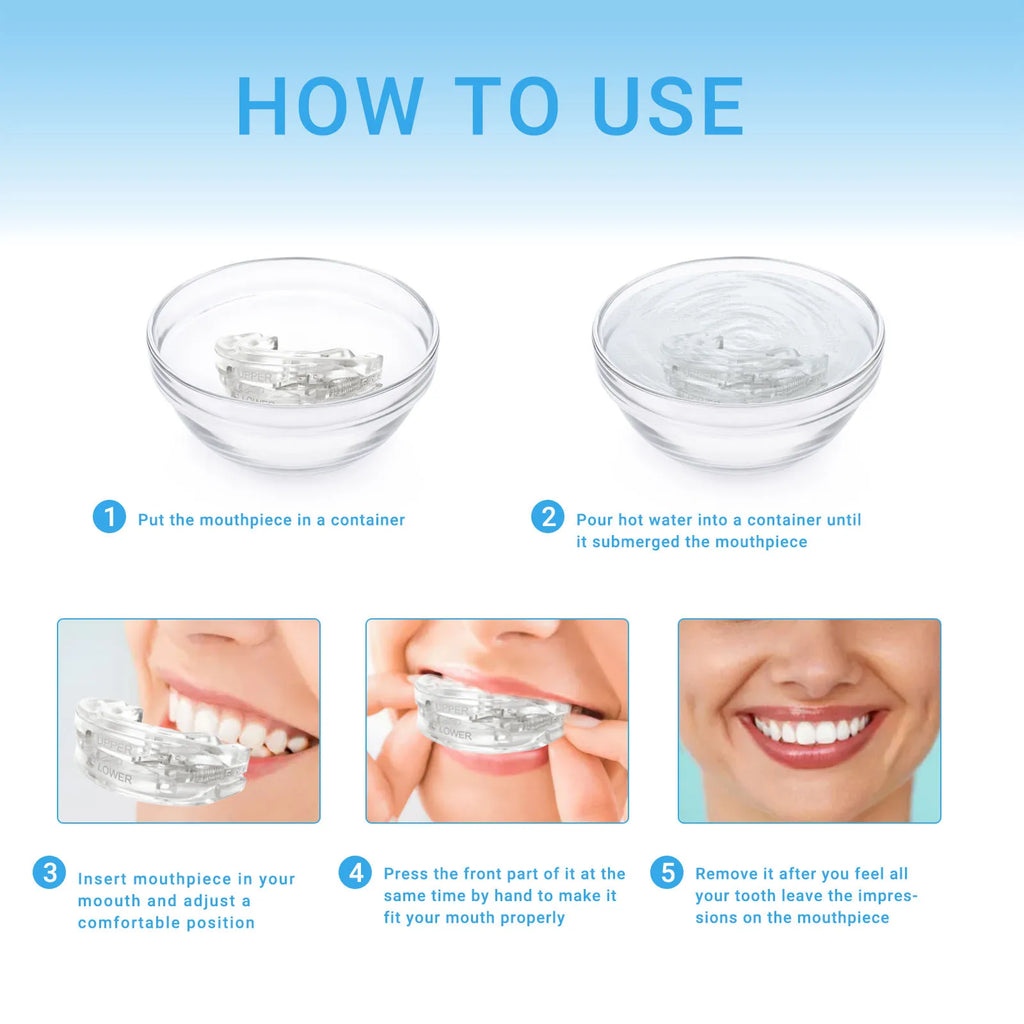 Silicone Anti-Snore Mouthpiece - Bruxism & Apnea Relief