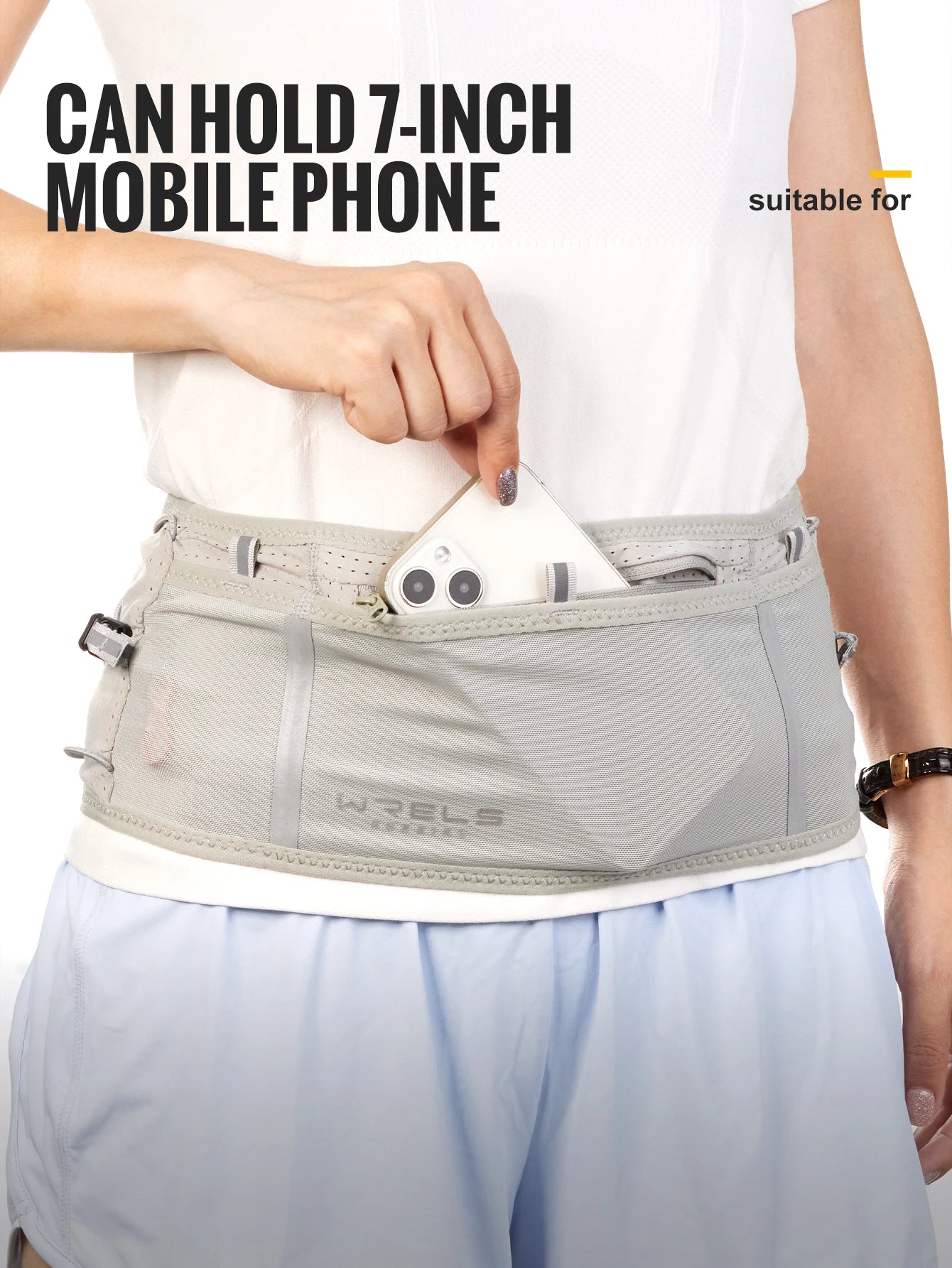 WRELS Invisible Running Belt - Waterproof Multi-Function Marathon Fanny Pack