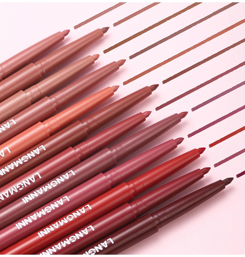 Vabena Waterproof 2-in-1 Lip Liner & Lipstick Set - No Smudge, No Fade