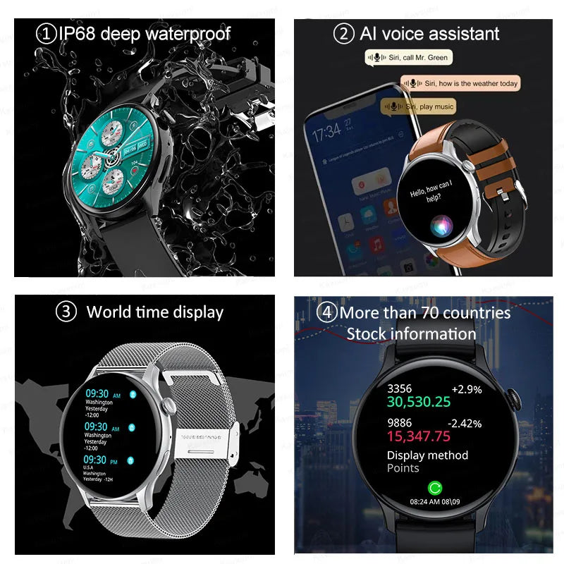 Women's Elegant AMOLED Smartwatch with GPS & Bluetooth Calling