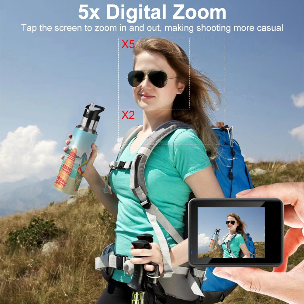Ourlife 4K Action Camera - Waterproof, WiFi, Touch LCD | Capture Your Adventures