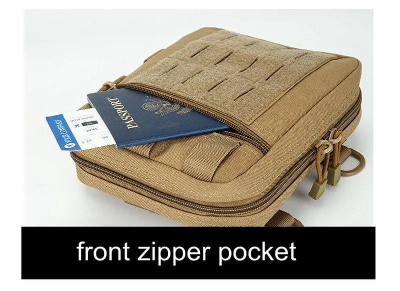 Tactical MOLLE Admin Pouch | Laser-Cut Utility & EDC Organizer Bag