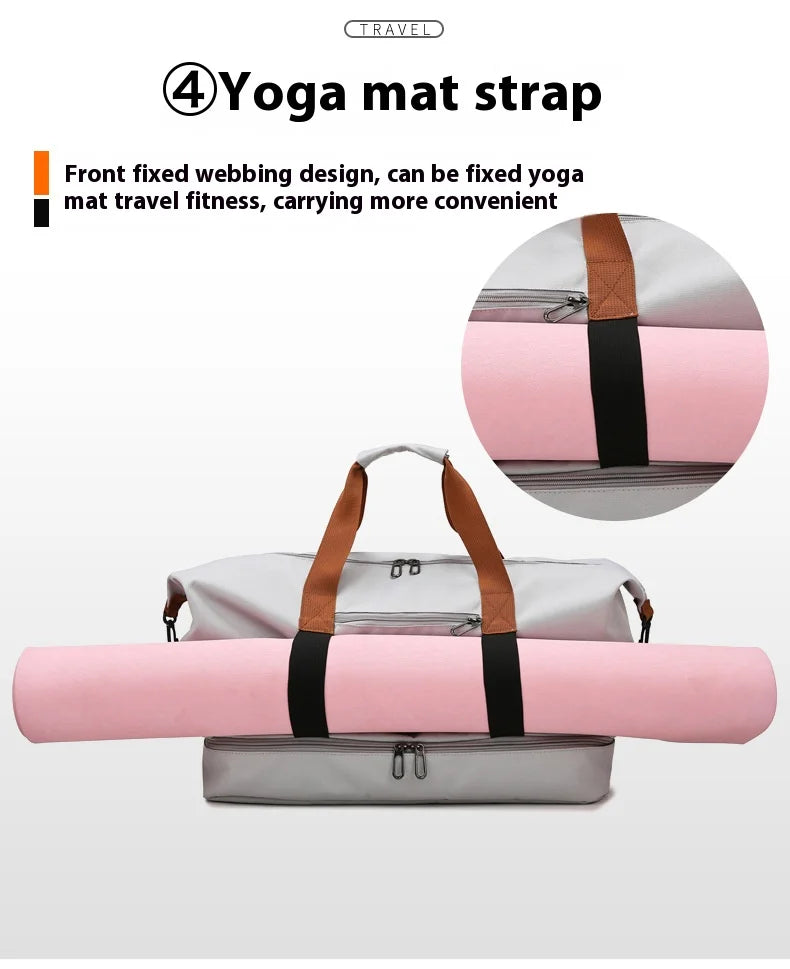 Men's Large Capacity Waterproof Gym Bag - Travel Sports Duffle & Crossbody