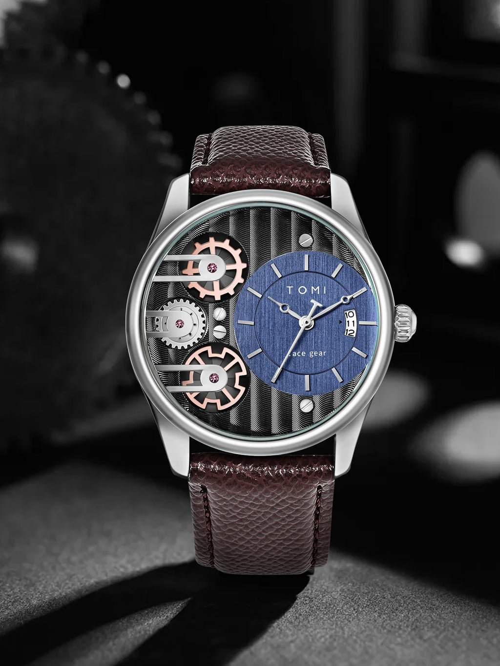 TOMI Men's Luxury Quartz Watch Gift Set - Detachable Strap