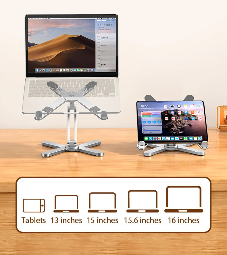 YASOKO Portable Laptop & Tablet Stand - Foldable Aluminum