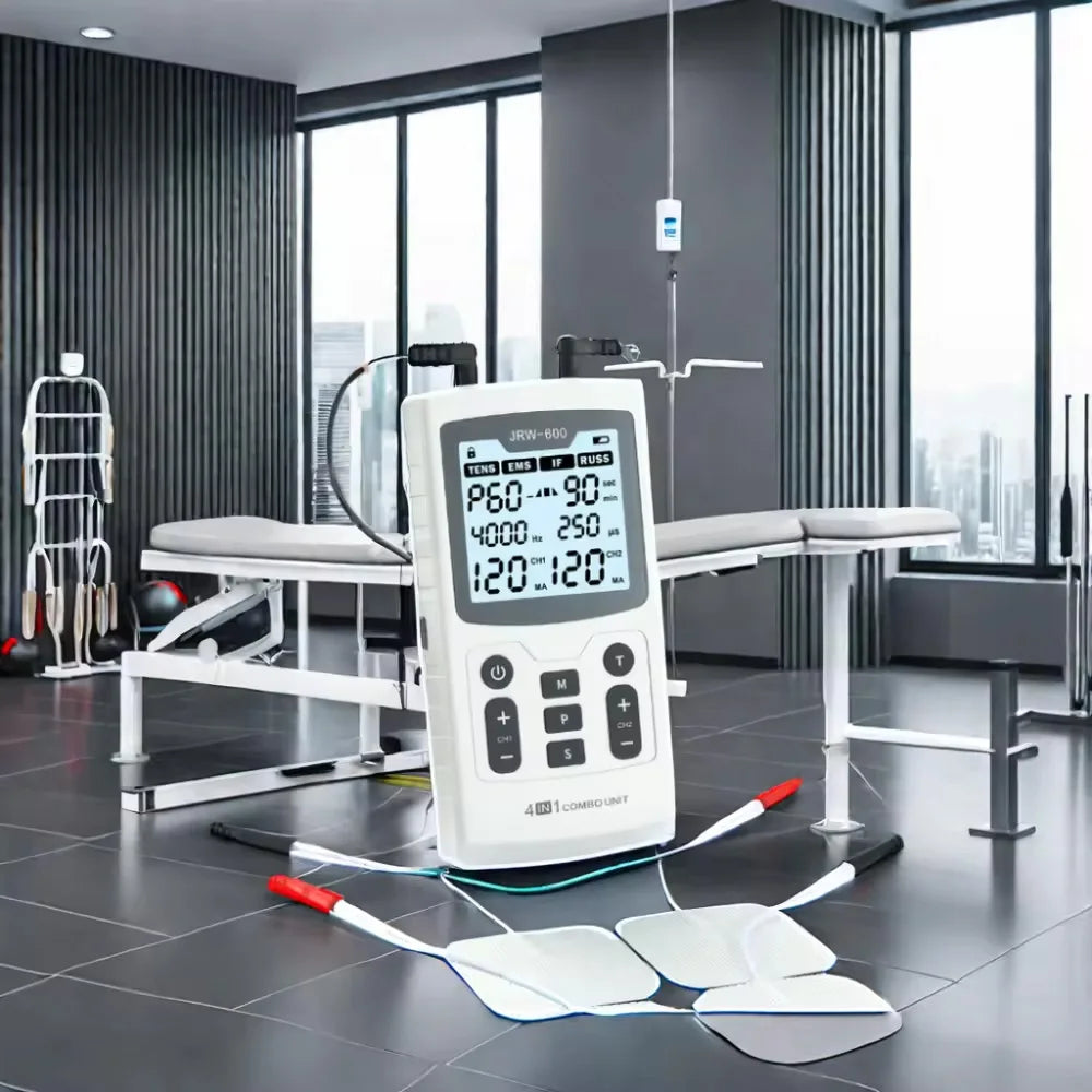 4-in-1 4000Hz Muscle Stimulator | EMS TENS IFC RUSS | 60 Modes Pain Relief Therapy