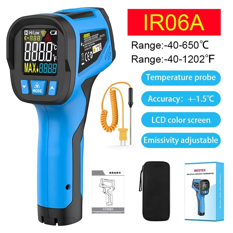 Mestek -50 to 800°C Digital IR Thermometer, Pyrometer & Hygrometer