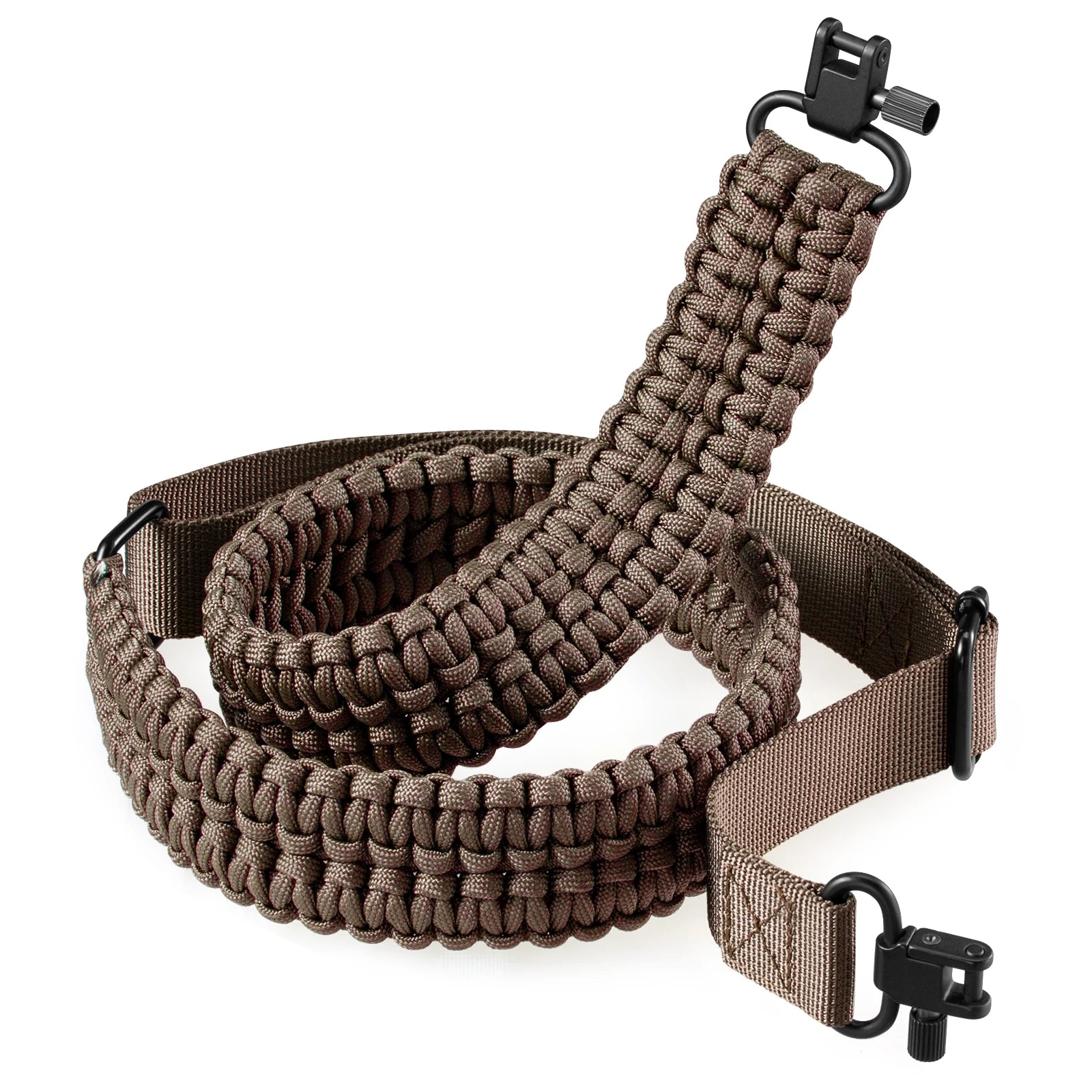 Two-Point Paracord Sling with Swivel - Non-Slip & Adjustable Gear Carrier