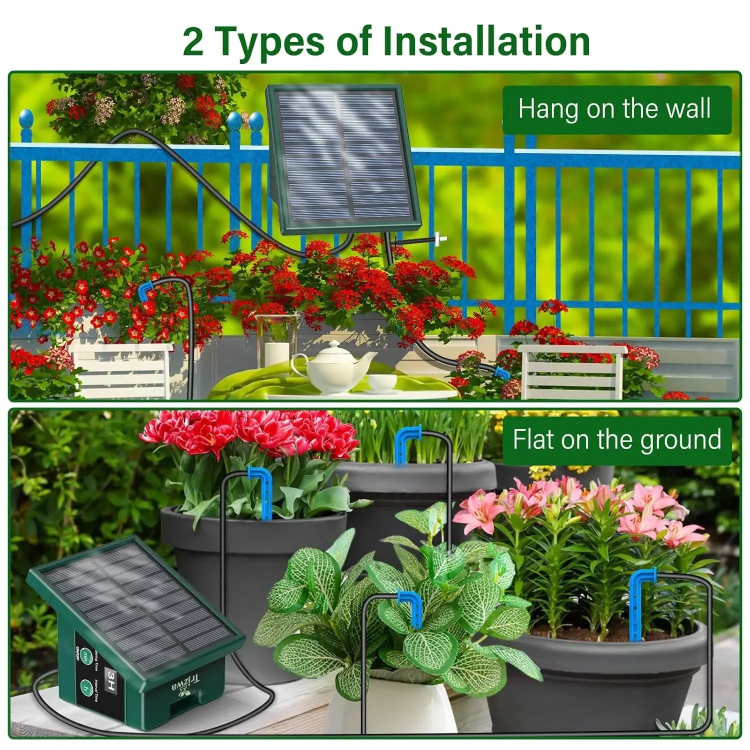 Solar Automatic Drip Irrigation System for Garden & Balcony