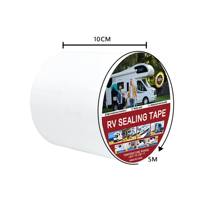 Vabena 16.4ft White RV Sealant Tape - Waterproof UV/Weatherproof Repair