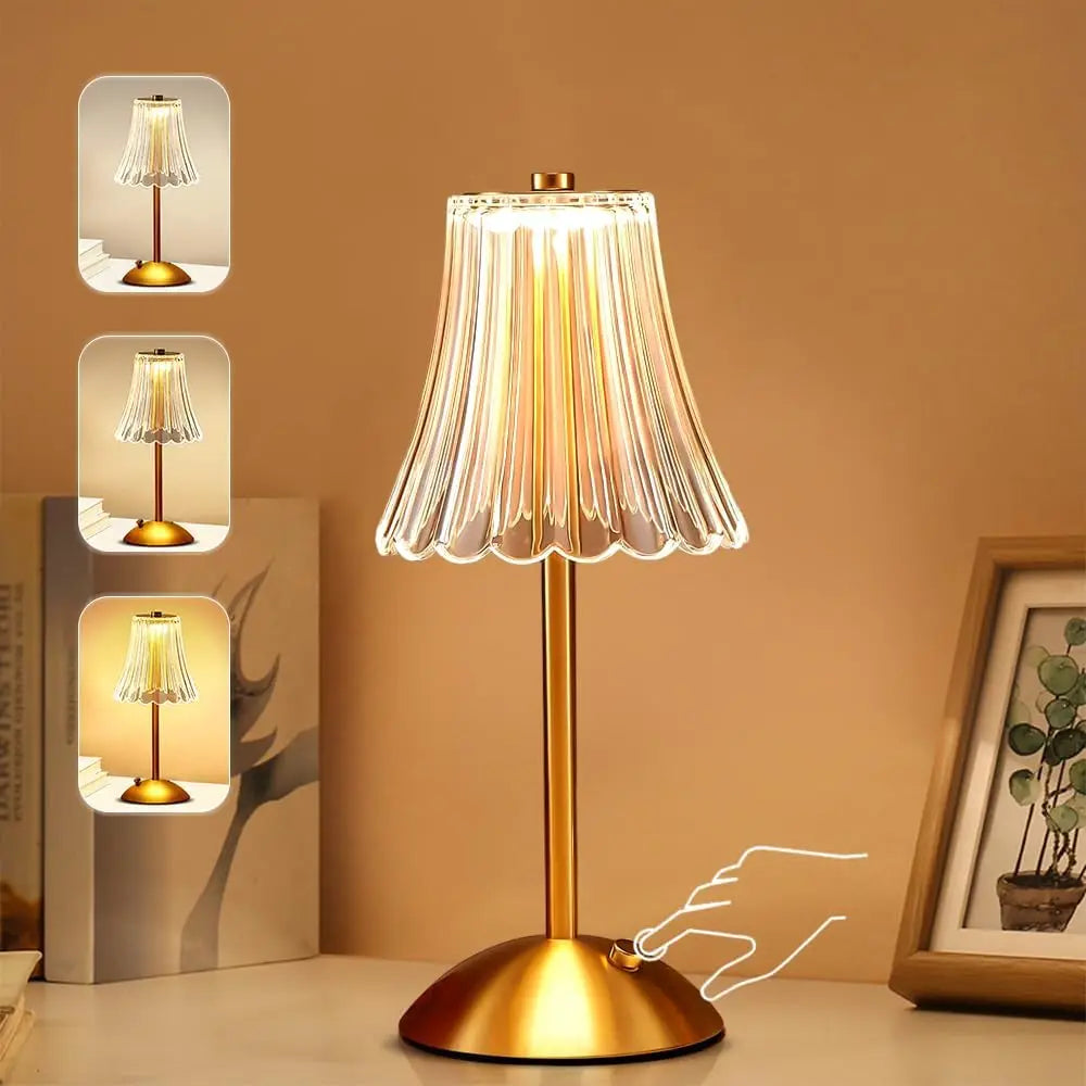 DBF Cordless Touch-Dimming LED Table Lamp - Portable & Dimmable Light