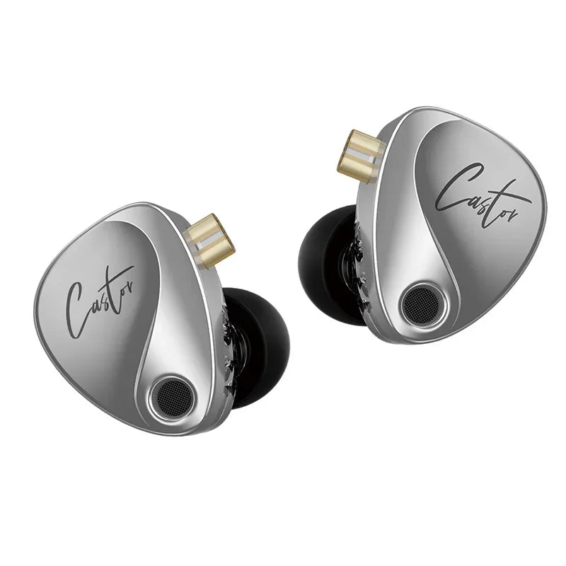 KZ Castor 2DD Dynamic In-Ear Earphones - High-End Tunable HiFi Bass Monitor Headphones