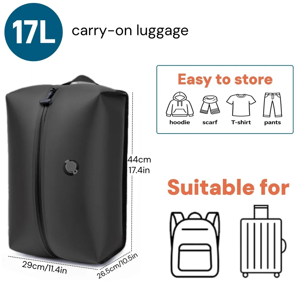Vabena IP67 Waterproof Travel Vacuum Storage Bags - Compression Packing Cubes 17L/34L