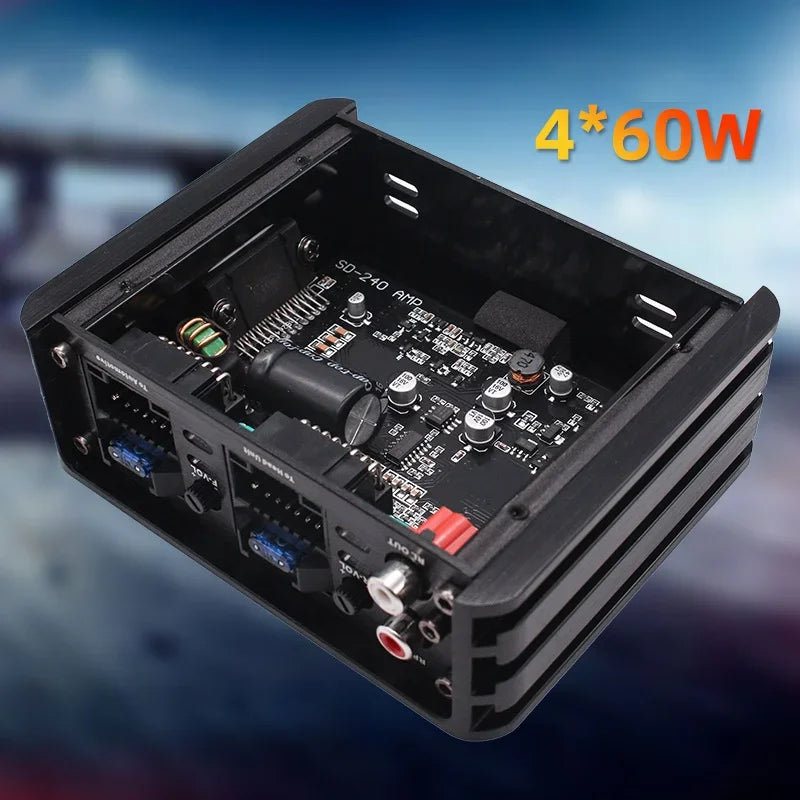 Car Power Amplifier 4*60W DSP | Lossless Audio for Android Large Screens
