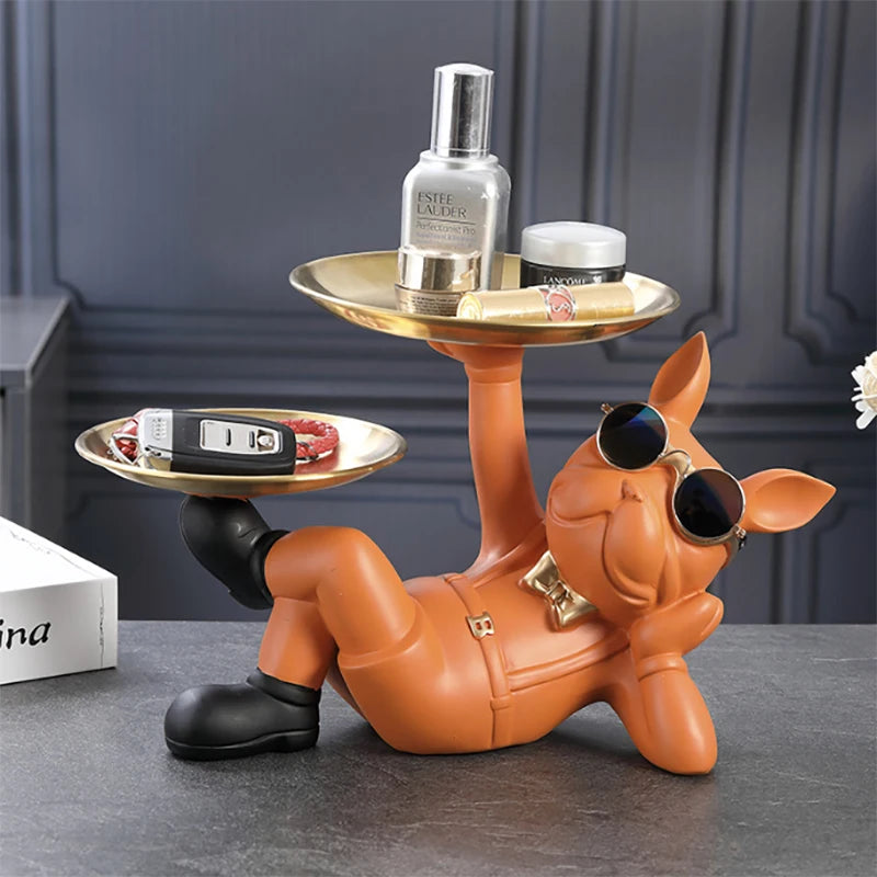 Bulldog Dog Statue - Cool Animal Figurine for Home Decor