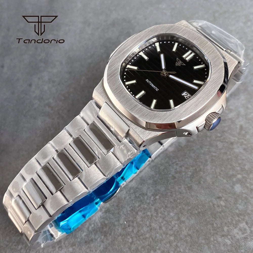 Tandorio Square Automatic Watch - Sapphire, Lume, NH35