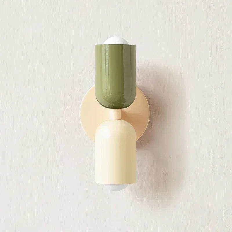 Colorful Nordic Macaron Wall Lamp for Bedside, Living Room & Kids' Decor