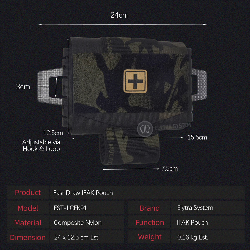 Tactical Molle IFAK Pouch - Rapid Deployment First Aid Kit