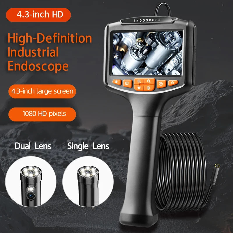 1080p Dual Lens Car Borescope - Automotive Inspection Endoscope Camera