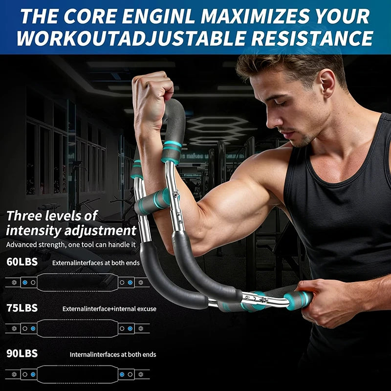 40KG U-Shape Hand Gripper & Arm Trainer - Power Twister Bar