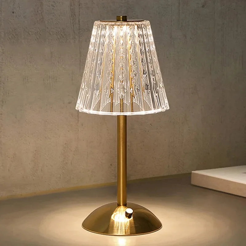 DBF Cordless Touch-Dimming LED Table Lamp - Portable & Dimmable Light