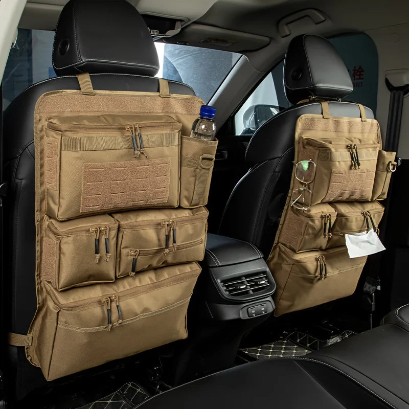 Vabena Tactical Car Seat Organizer – Multifunctional Storage Bag