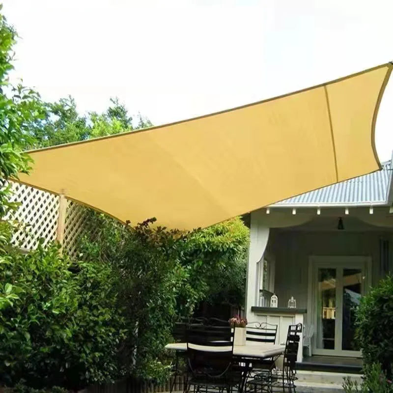 Beige Sunshade Cloth - Durable UV Protection Mesh for Patio, Garden & Greenhouse