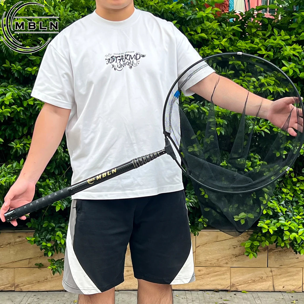 MBLN Carbon Fiber Telescopic Shovel Net | 3m Pole, 45cm Head