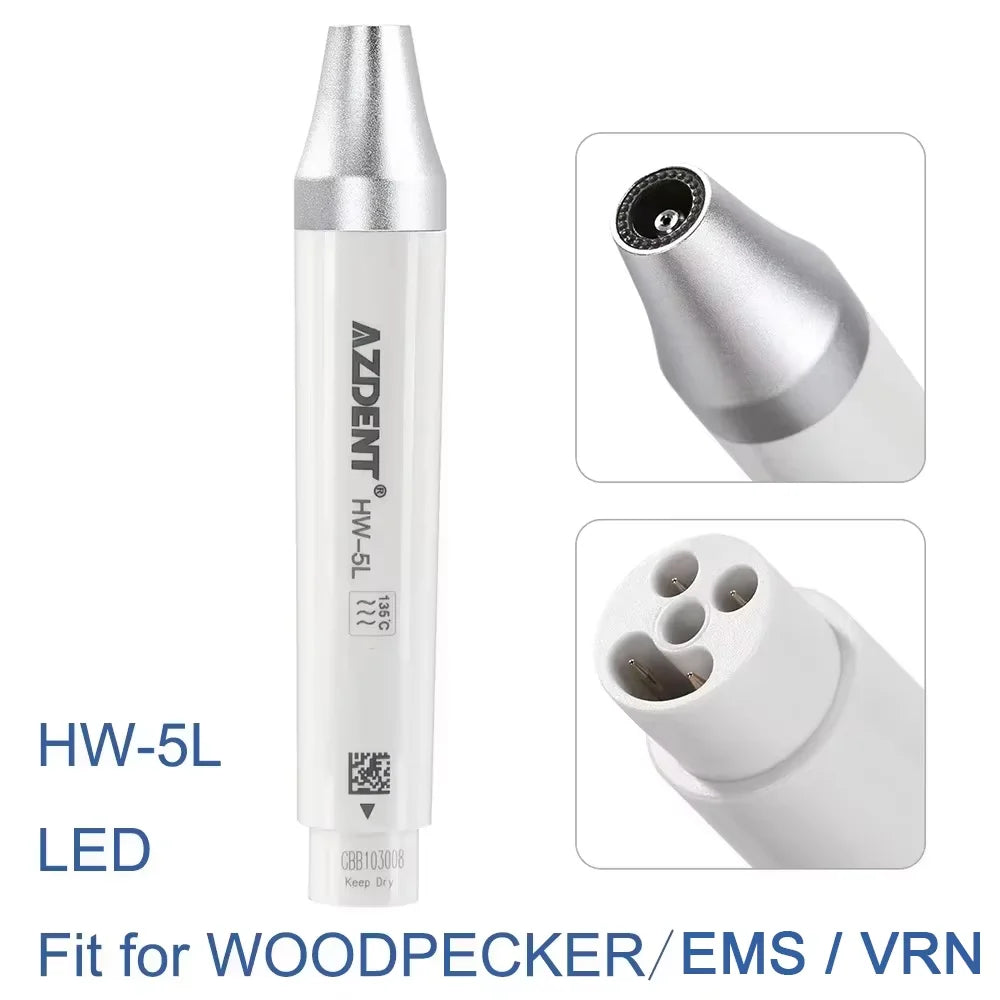 AZDENT Dental Ultrasonic Piezo Scaler Handpiece – 135° Sterilizable, Compatible with SATELEC, DTE, WOODPECKER, EMS, VRN